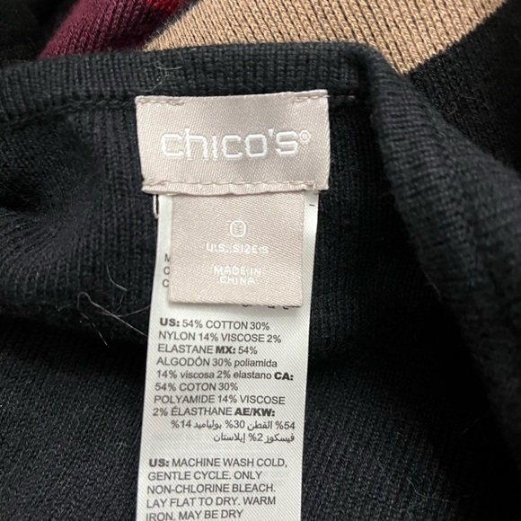 CHICOS LONGER CARDIGAN SWEATER, SIZE 0 - Picture 3 of 5